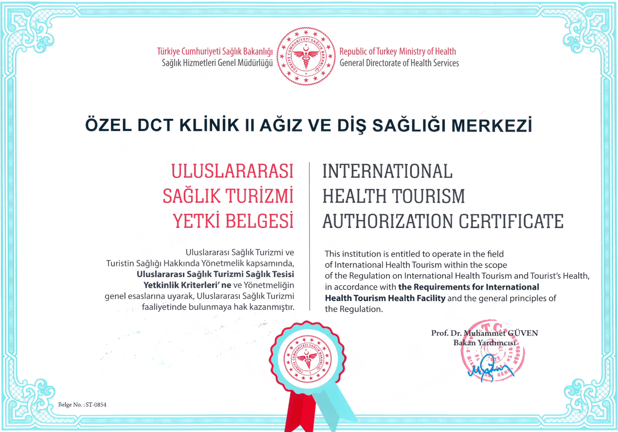 Health Turkey Certificate
